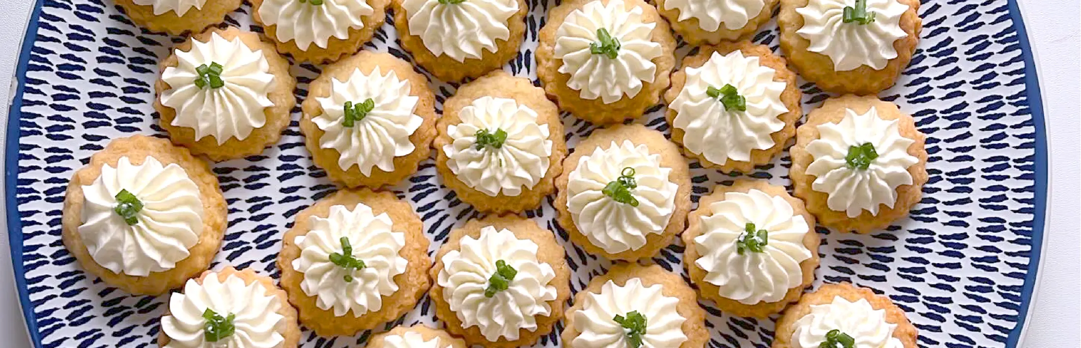 A plate of parmesan shortbreads